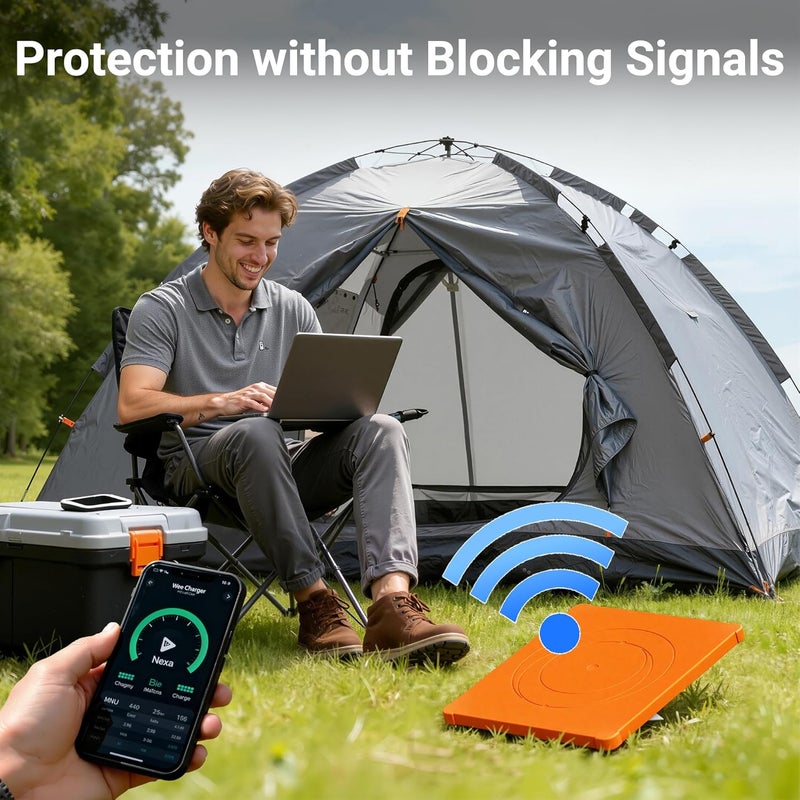 DAIERTEK غطاء سيليكون صغير ستارلينك - غطاء واقي برتقالي، مقاوم للماء ومضاد للخدوش لطبق ستارلينك الصغير (مثالي للسقف، السيارة، تخييم RV) - Image 3